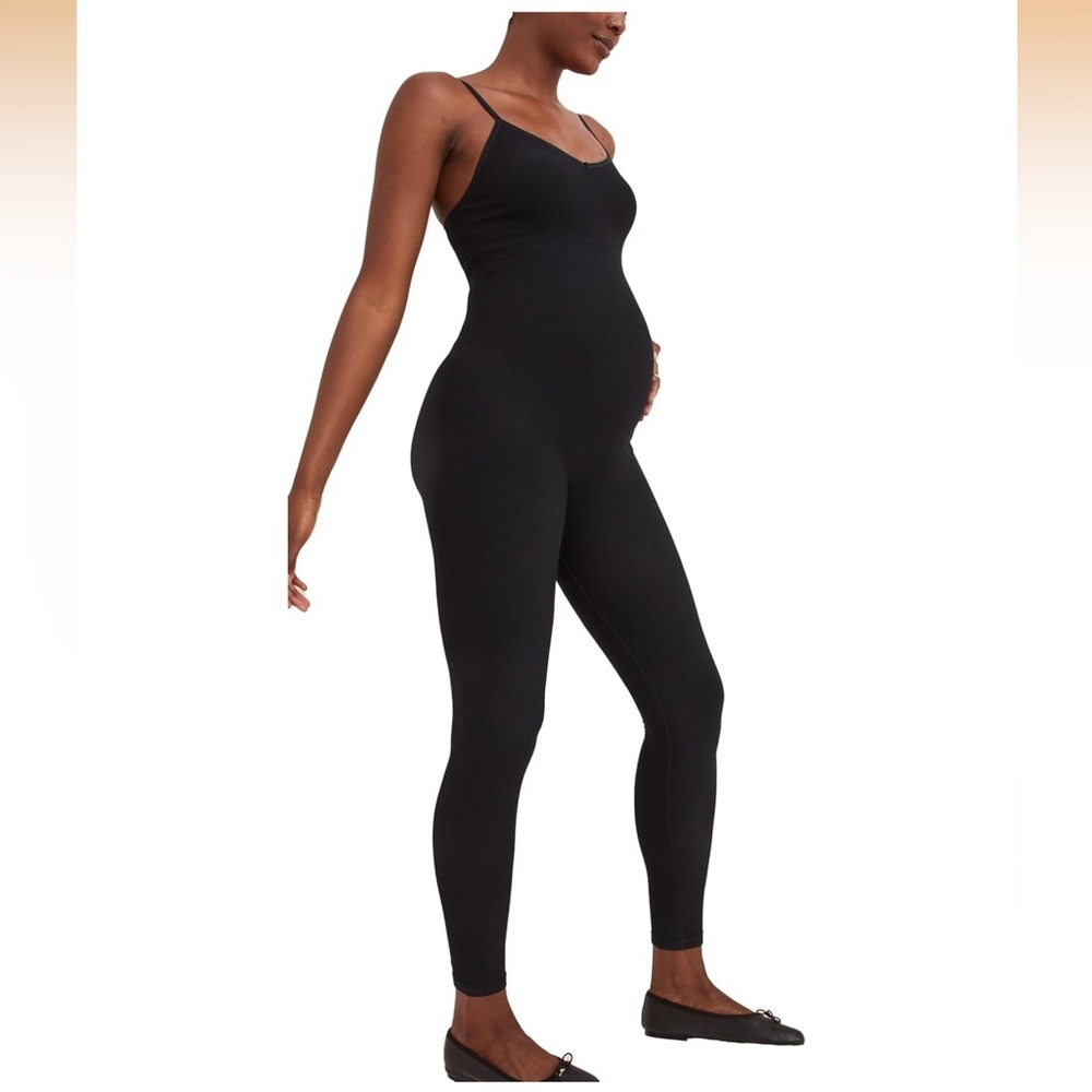 HATCH Body Rib Unitard Black Size M Maternity One-Piece Bodysuit Jumpsuit